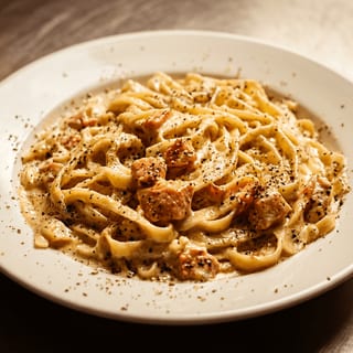 Fettuccine Alfredo with Shrimp